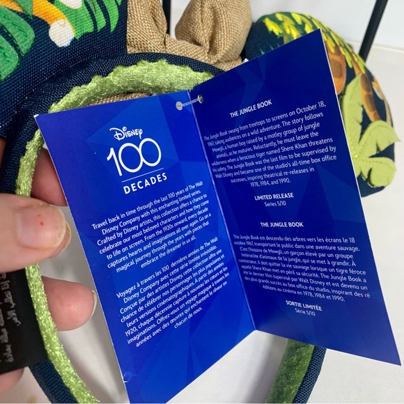 NWT. Disney DISNEY 100 CELEBRATION DECADES THE JUNGLE BOOK EAR HEADBAND - Picture 7 of 10